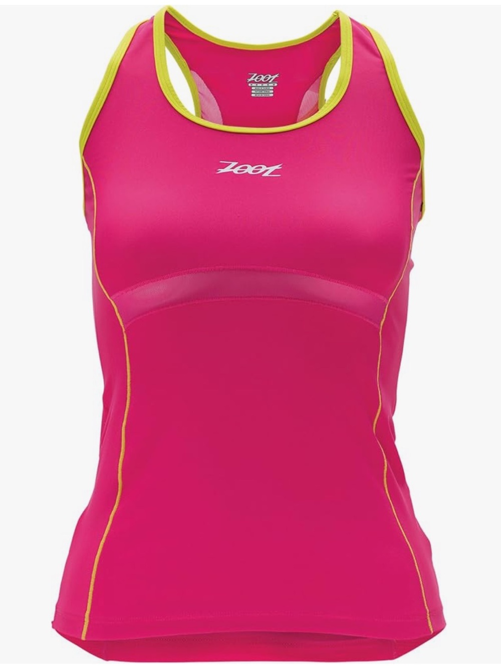 ZOOT SPORTS WOMENS PERFORMANCE SLEEVELESS RACERBACK TRIATHLON TANK POCKETS LARGE